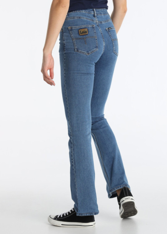 Jeans Boot Cut Acampanados Lavado Double Stone Azul