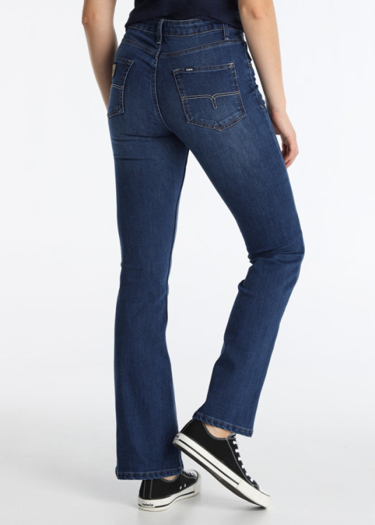 Jeans Boot Cut Acampanados Fibra Repreve Sostenible Azul