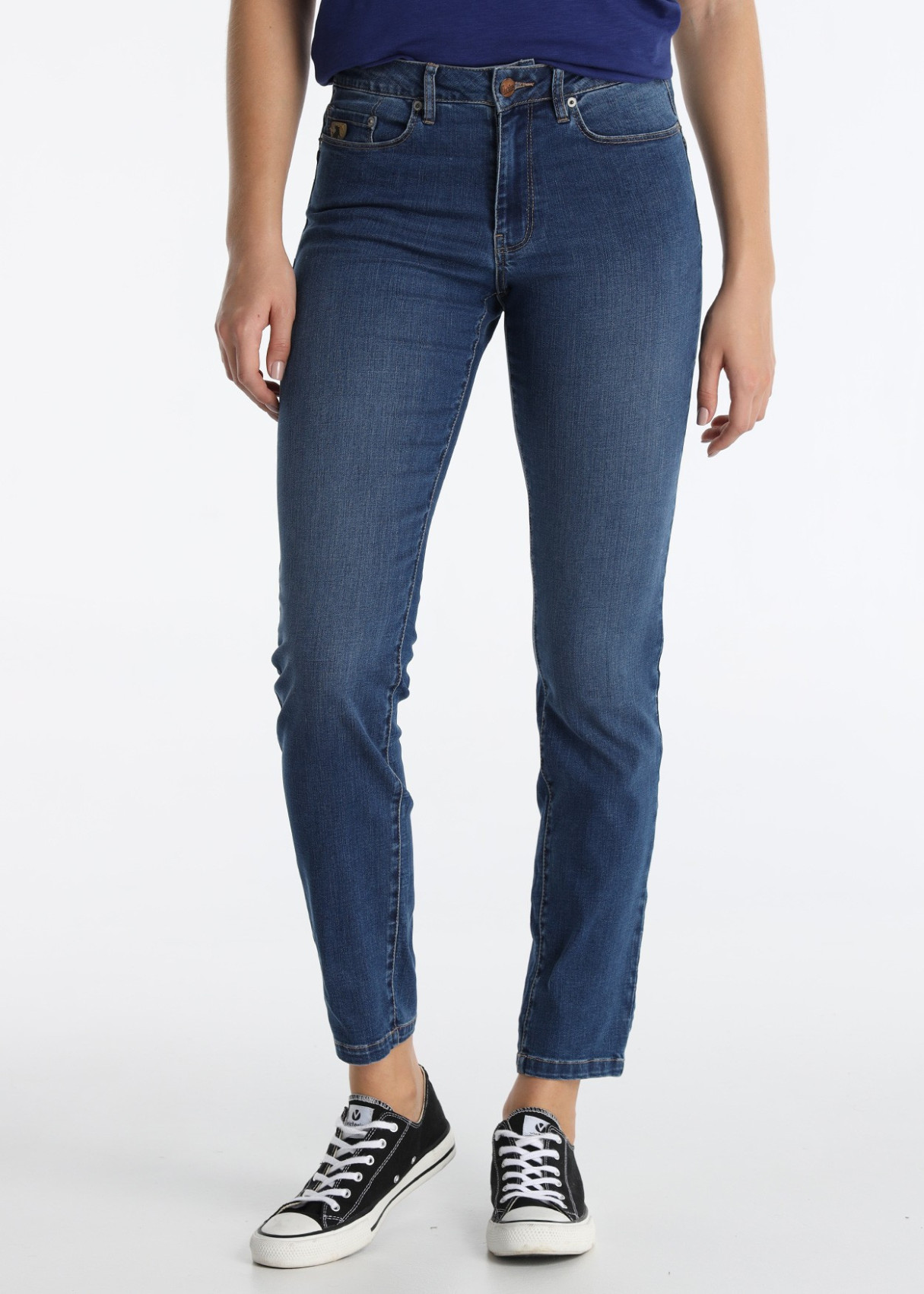 Jeans Skinny Efecto Push Up Azul