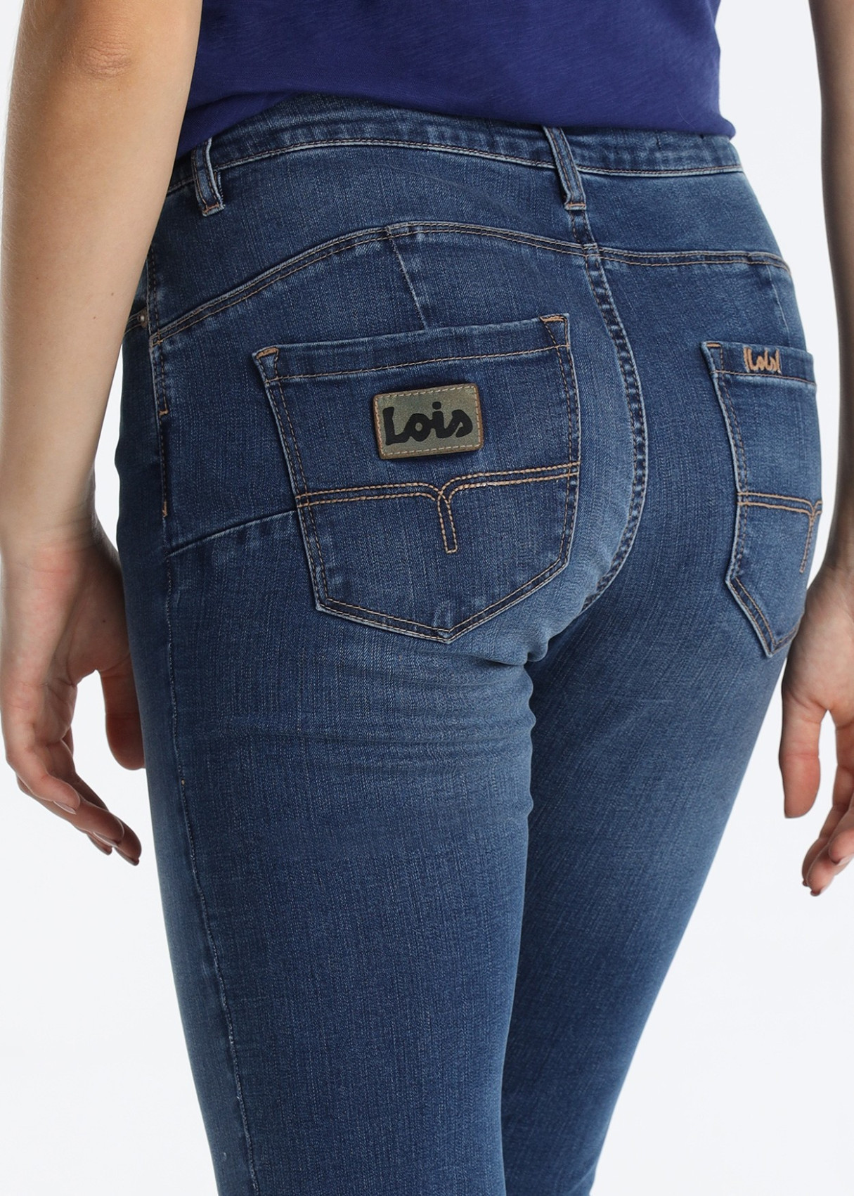 Jeans Skinny Efecto Push Up Azul