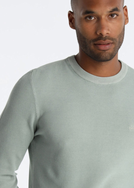 Jerséis De Punto De Algodón Con Logo Bordado Verde