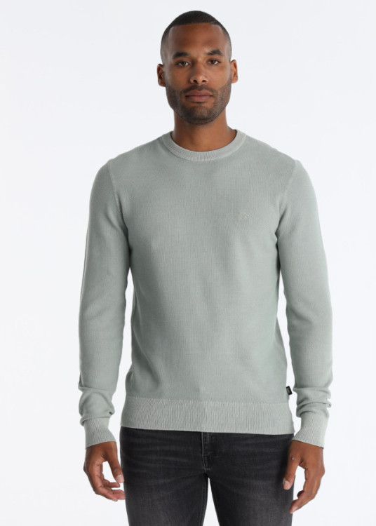 Jerséis De Punto De Algodón Con Logo Bordado Verde