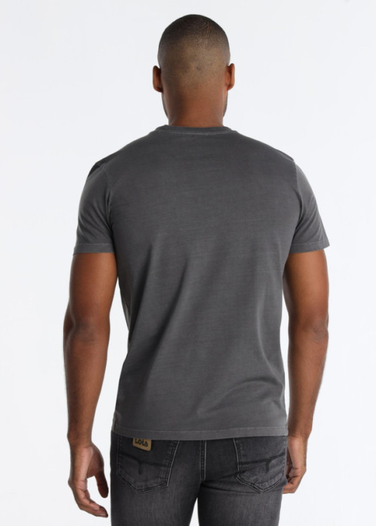 Camiseta Con American Live Sobre Gris