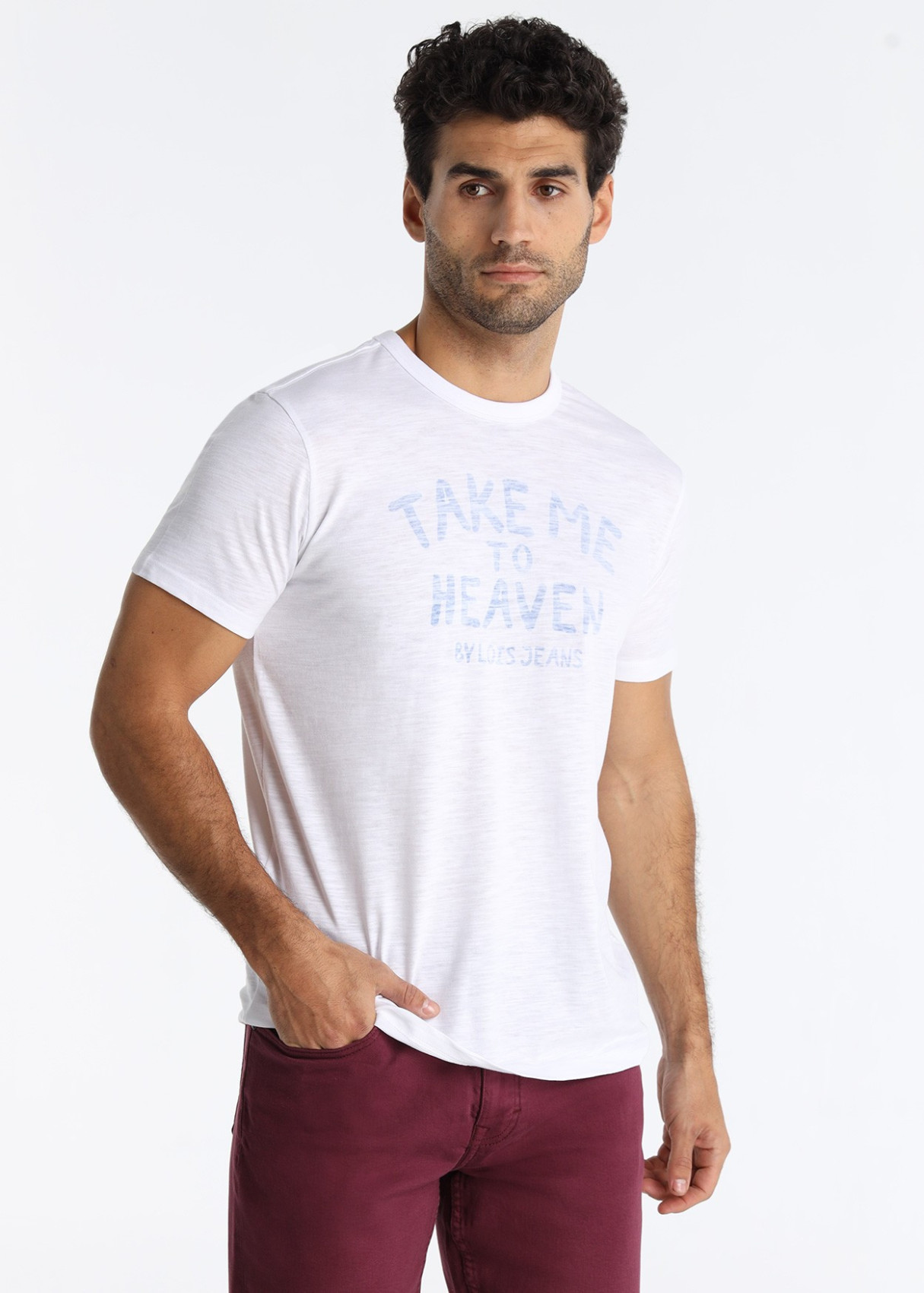 Camiseta Gráfica Texto Inspiracional Blanco
