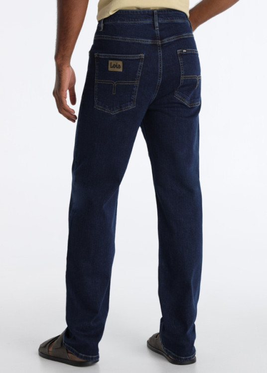 Vaqueros Baggy Estilo Relajado Lavado Oscuro Urbano Azul