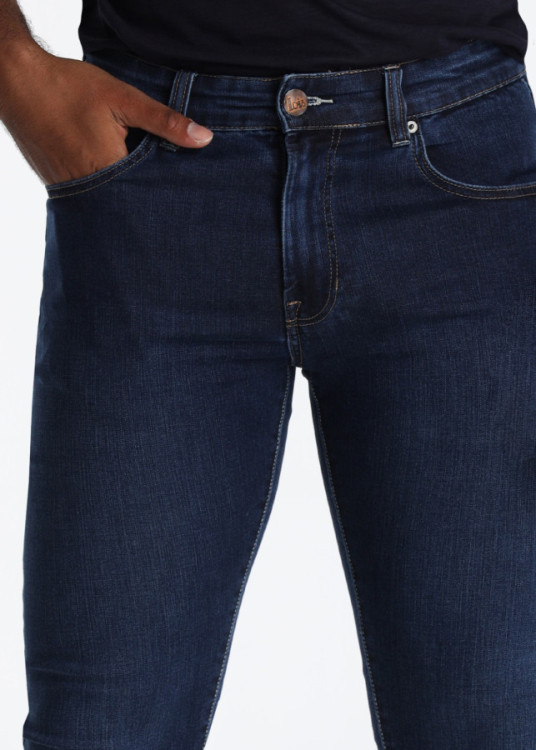 Vaqueros Skinny Ultra Ajustado Mezcla Algodón Tencel Azul