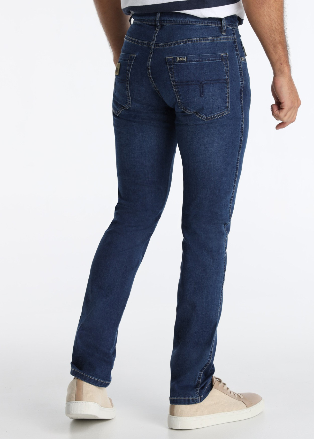 Vaqueros Straight Elástico Azul