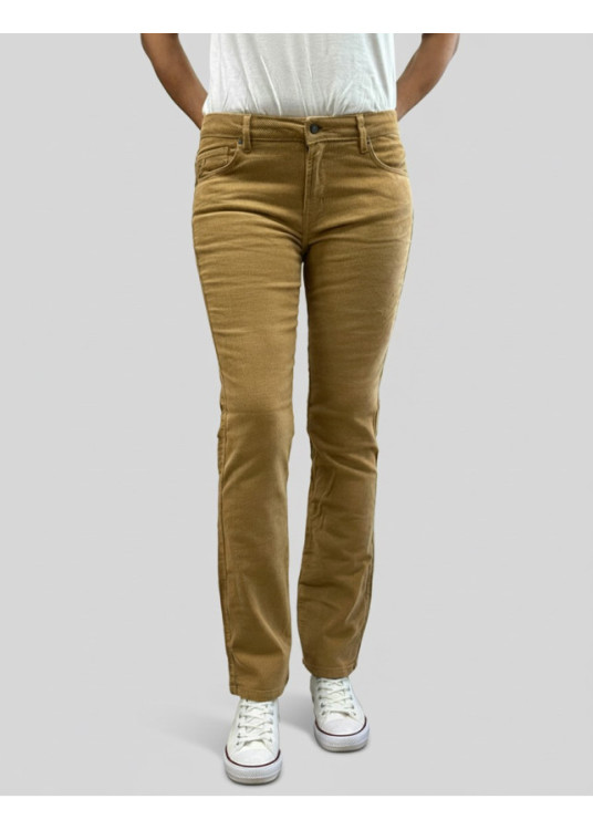 Pantalón straight marrón