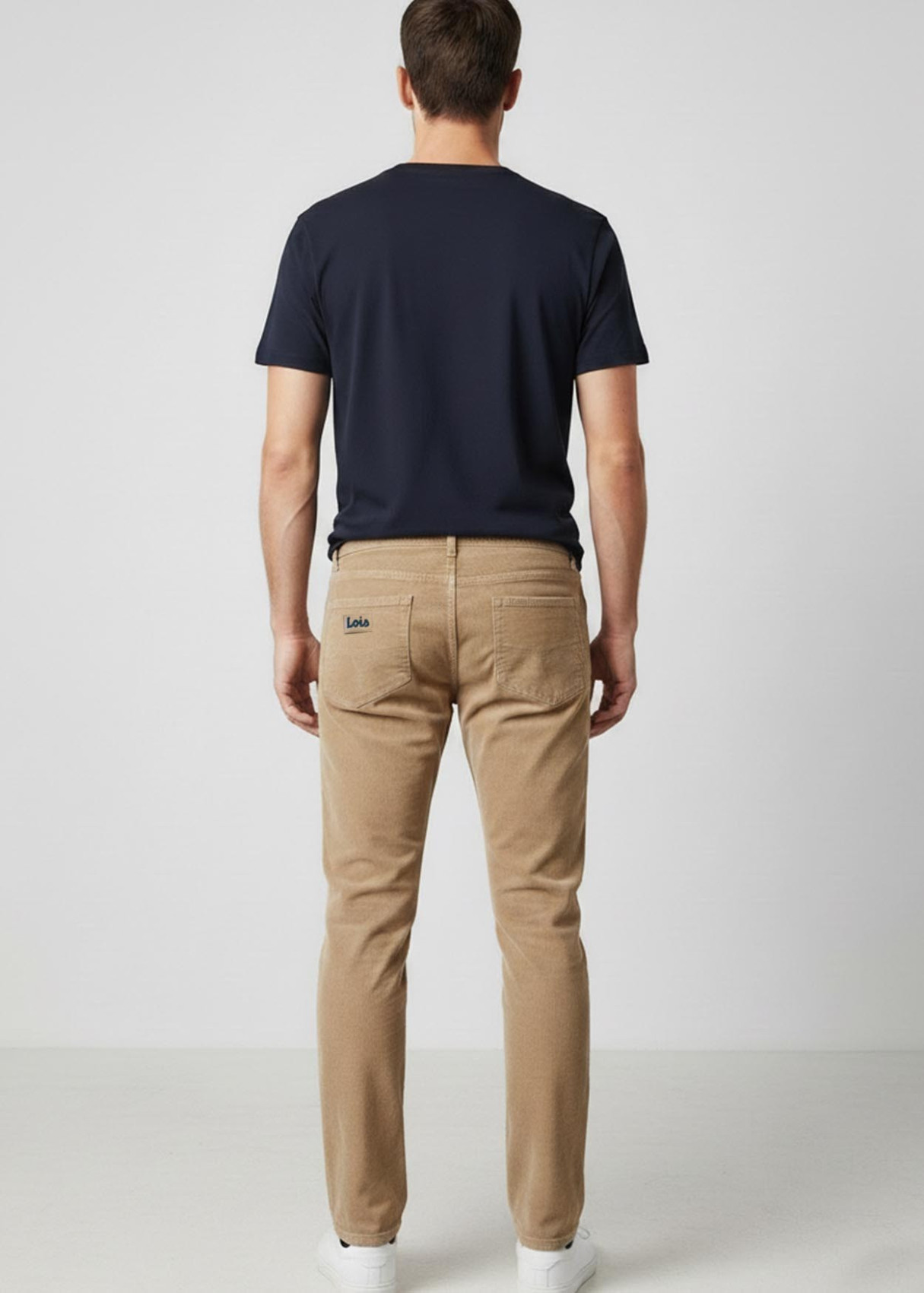 Pantalón Pana tiro medio regular fit marrón