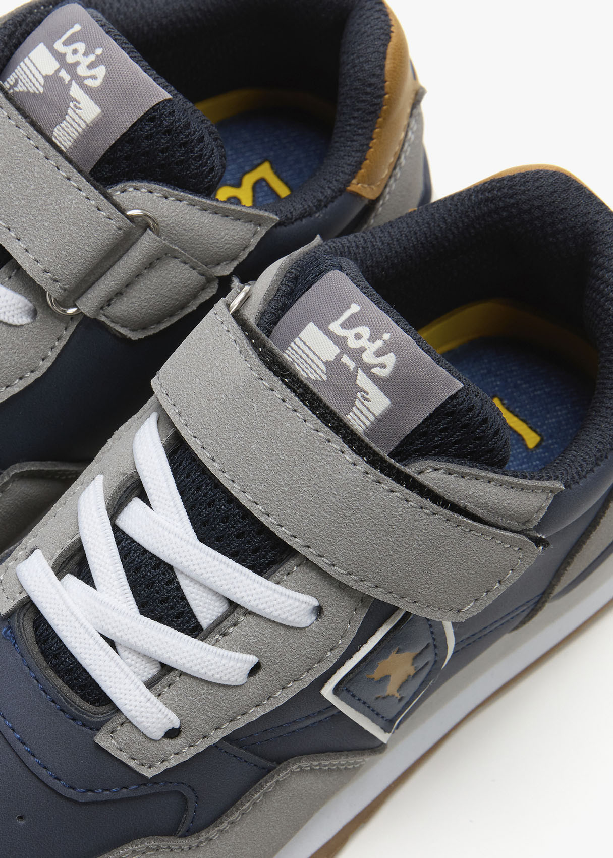 Sneakers Runing Cierre velcro Y Elástico azul