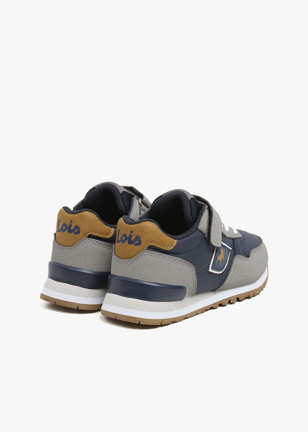 Sneakers Runing Cierre velcro Y Elástico azul