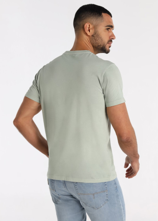 Camiseta Algodón Bordado Logo Toro Verde