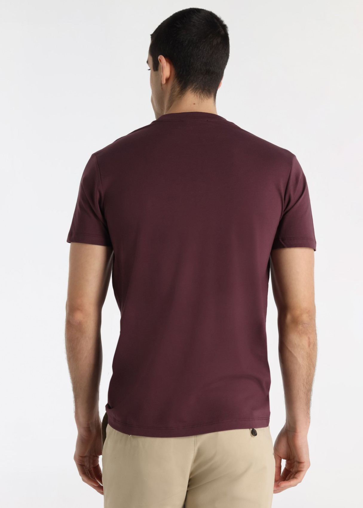 Camiseta Básica De Algodón Premium En Color Rojo