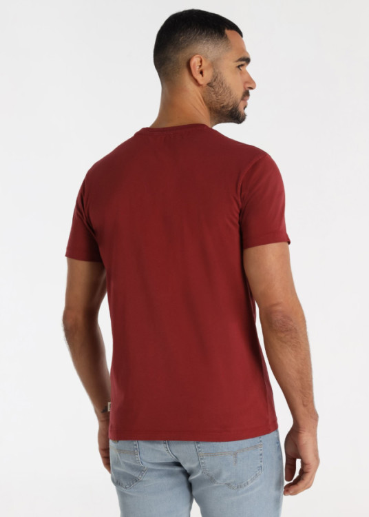 Camiseta De Algodón Con Bordado Logo Toro Color Rojo