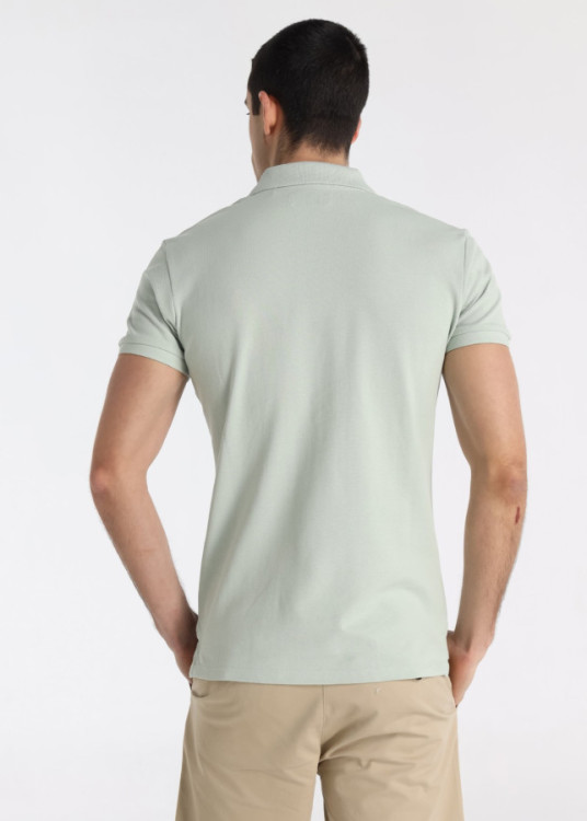 Polo Piqué Bolsillo Frontal Color Verde