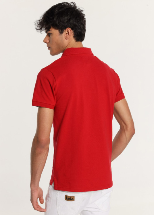 Polo Manga Corta Filipo-Classic Pique rojo