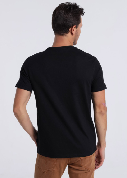 Camiseta manga corta Básica Jeans&jackets negra