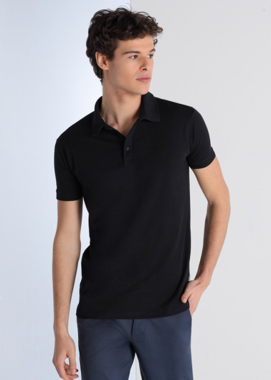 Polo Manga Corta básico negro