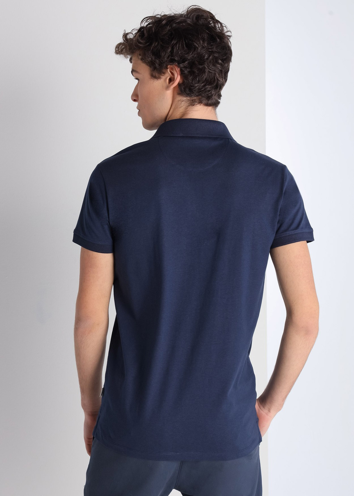 Polo Manga Corta básico azul marino