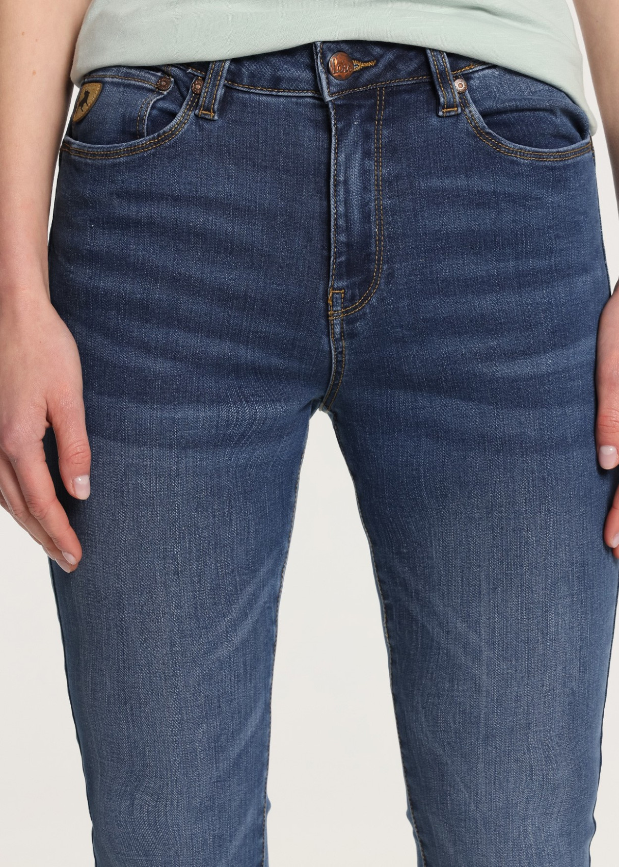 Jeans Push Up Skinny Cintura Baja PUSHY-YAELA