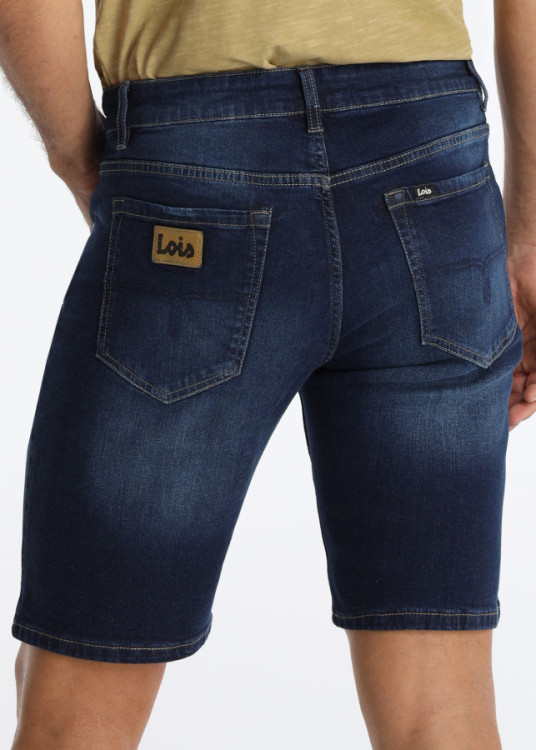 Bermuda Tejana Slim Fit Tiro Medio BLAKE LUC azul oscuro