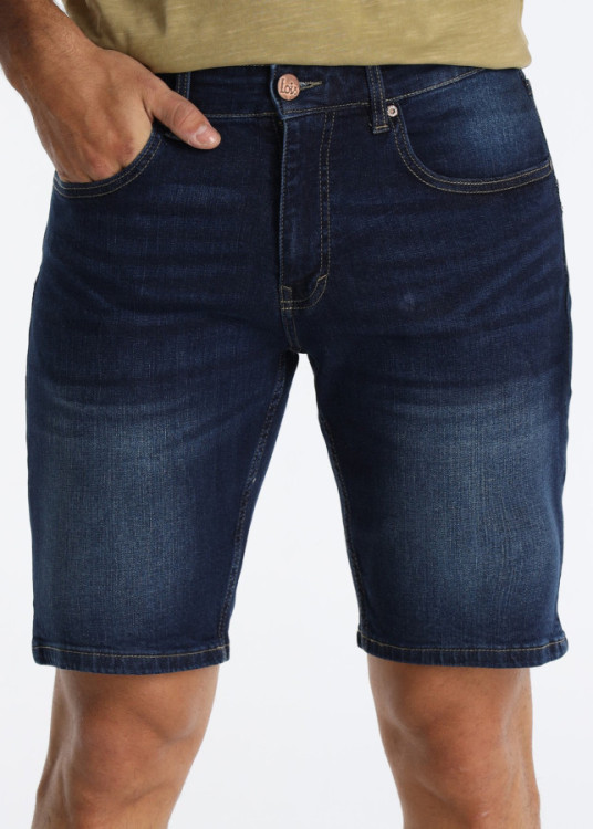 Bermuda Tejana Slim Fit Tiro Medio BLAKE LUC azul oscuro