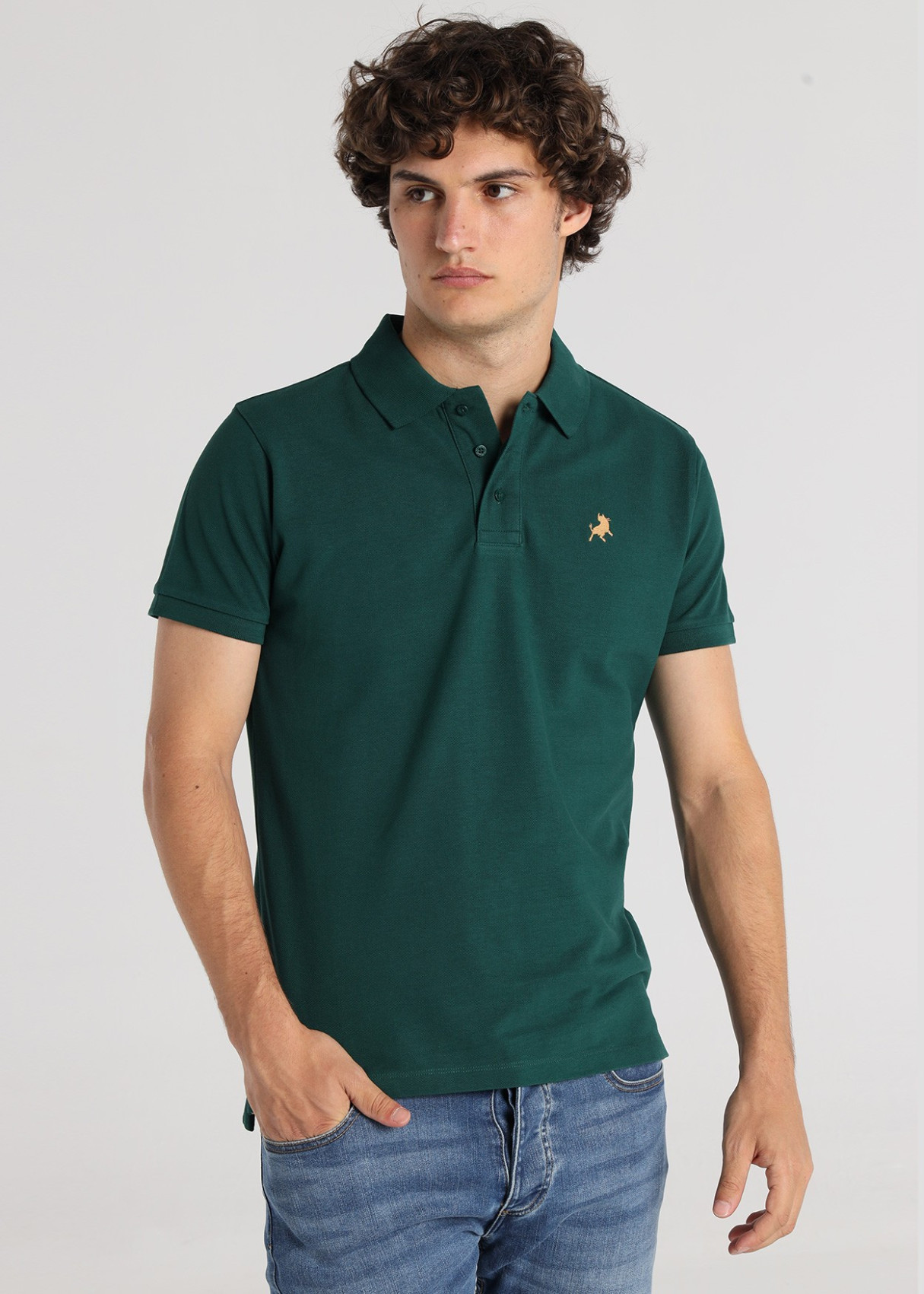 Polo Clásico Manga Corta Con Logo Toro Bordado FILIPO CLASSIC