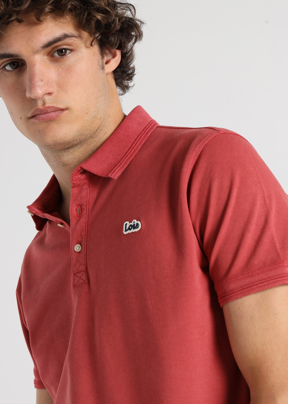 Polo Básico Manga Corta Logo FILIP GREY