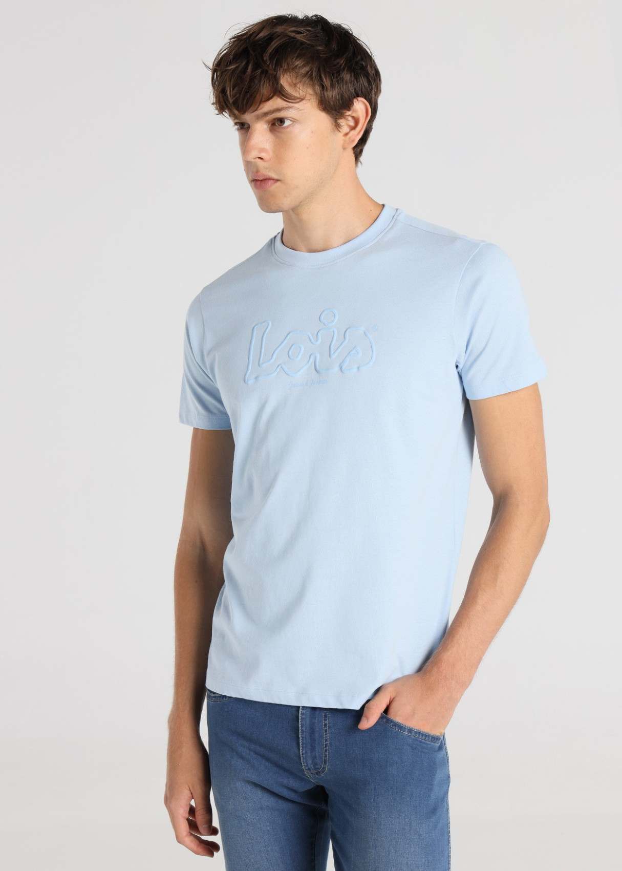 Camiseta manga corta Básica Estampado Logo Con Relieve ALEXIS SAJA