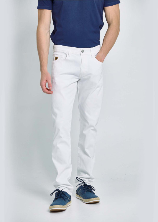 Vaqueros Straight Soft Touch Blanco
