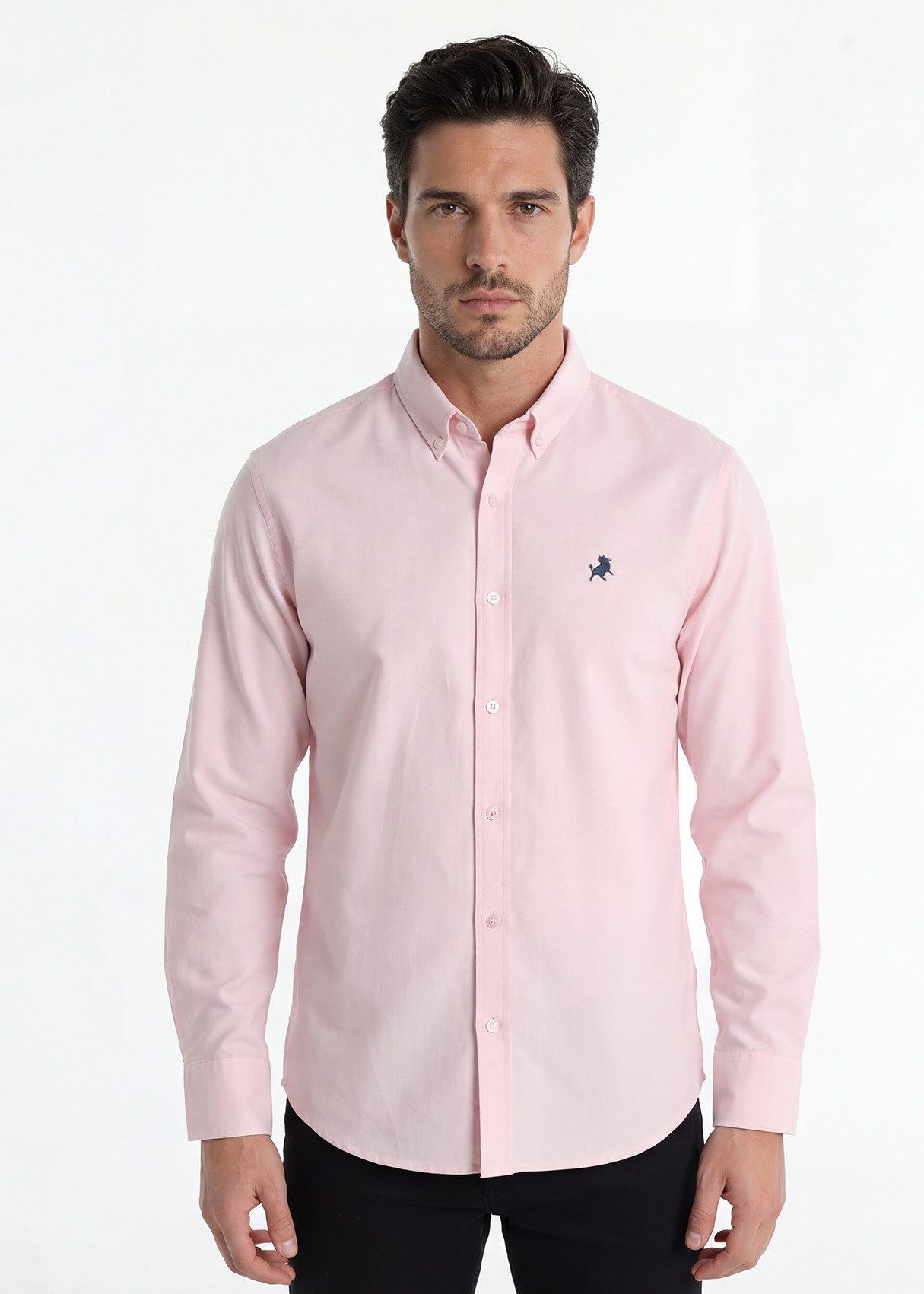 Camisa Básica Manga Larga algodón Suriname Rodadero rosa