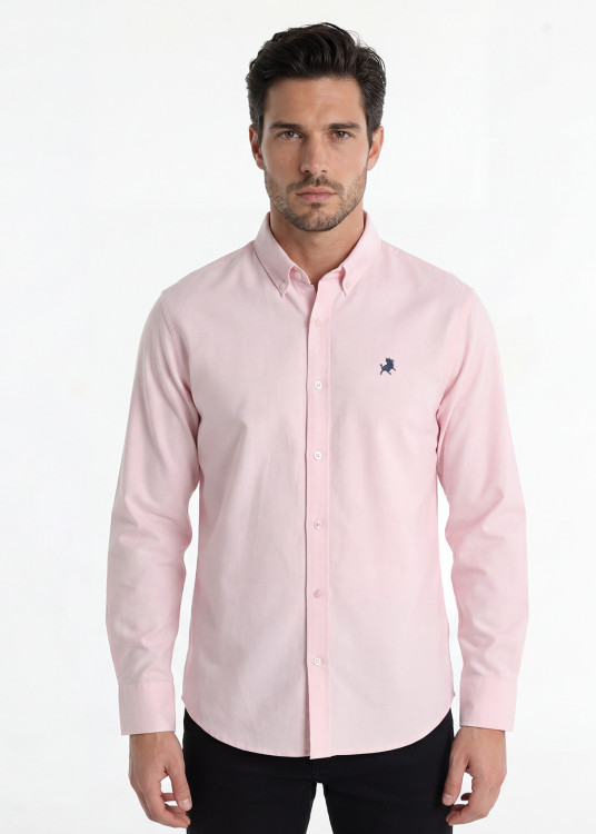 Camisa Básica Manga Larga algodón SURINAME RODADERO rosa