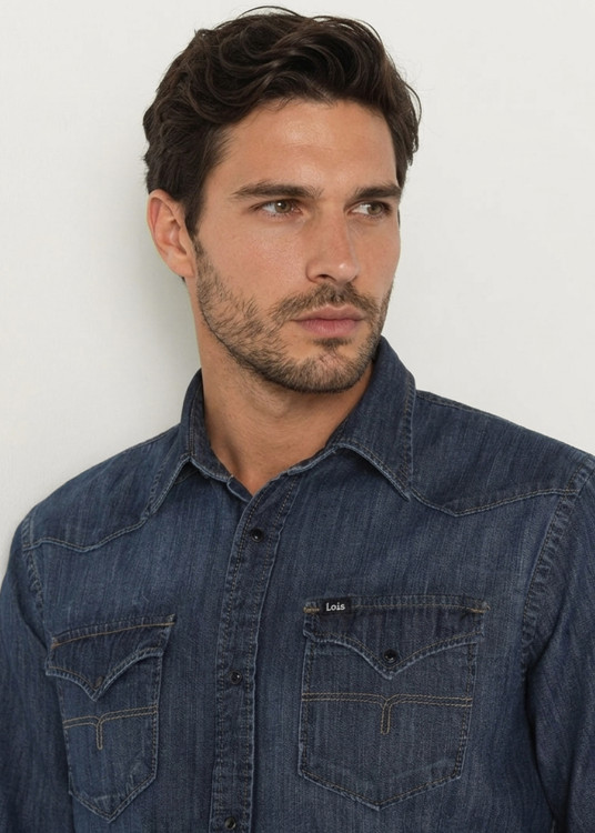 Camisa Tejana azul