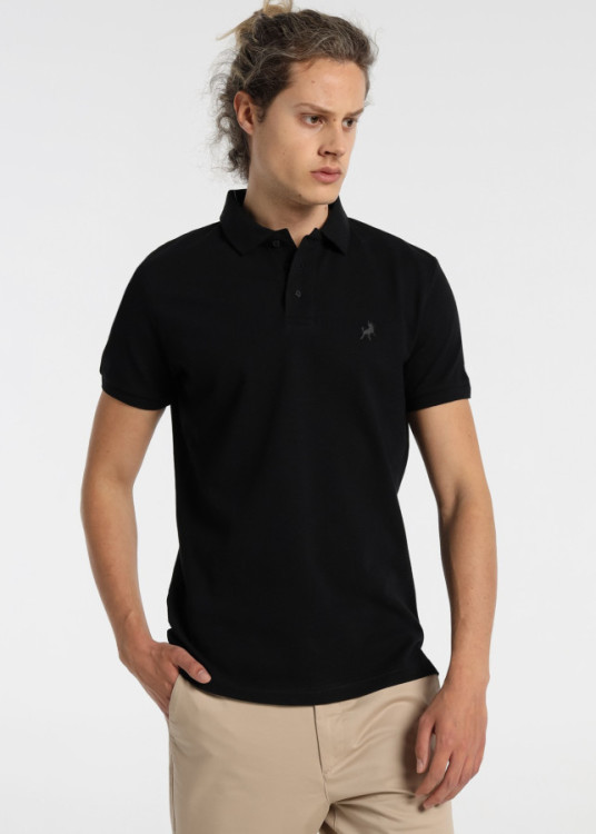Polo Manga Corta Pique Filipo-Classic Negro