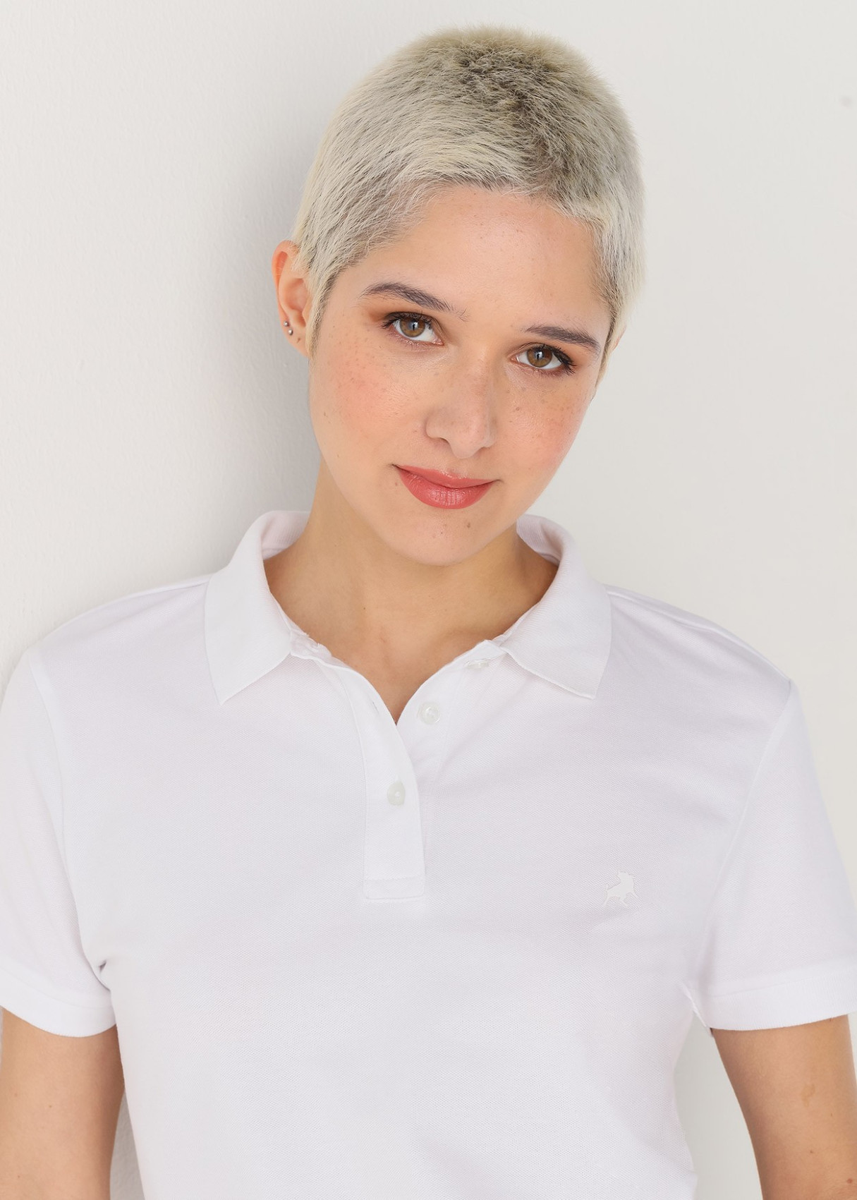 Polo Manga Corta blanco
