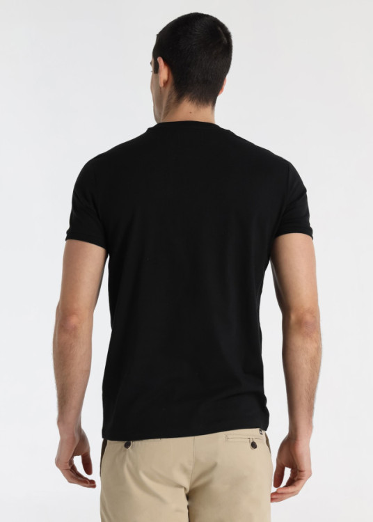 Camiseta manga corta Básica Jeans&jackets negra
