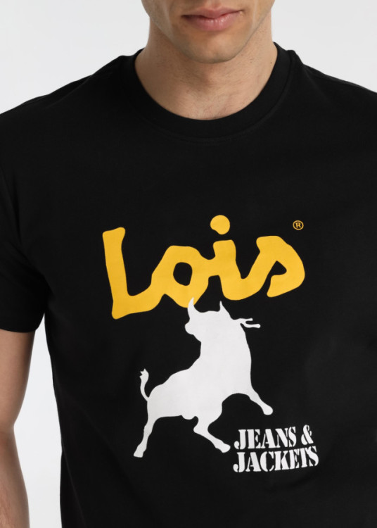 Camiseta manga corta Básica Jeans&jackets negra