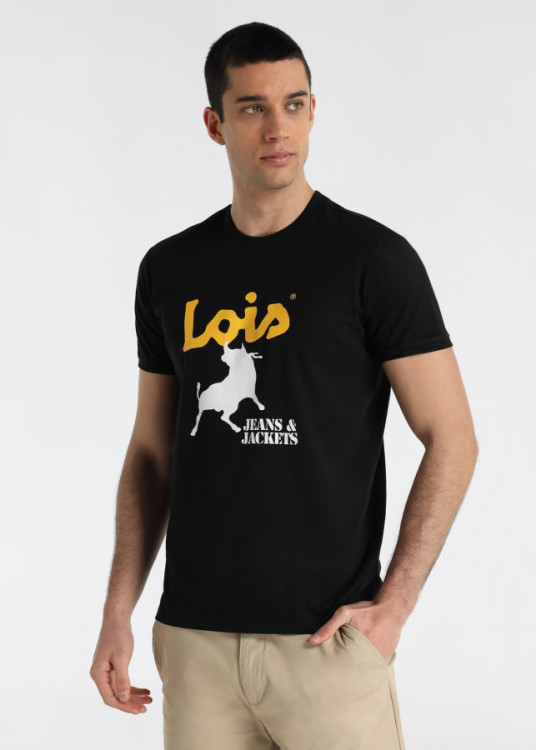 Camiseta manga corta Básica Jeans&jackets negra