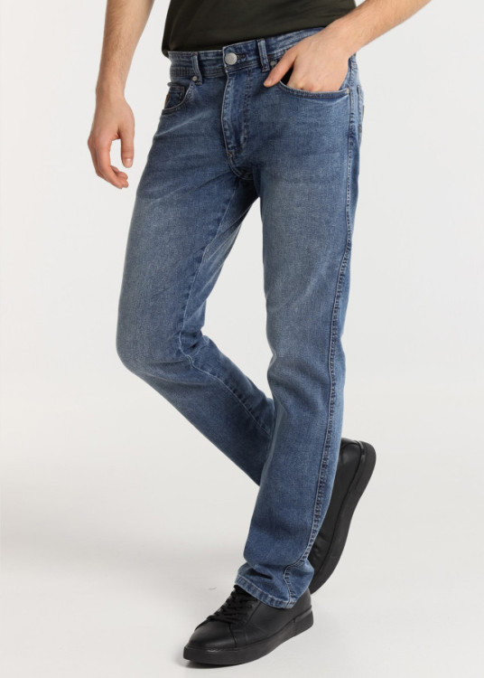 Vaqueros Regular Fit Tiro Medio MARVIN KATERIN azul
