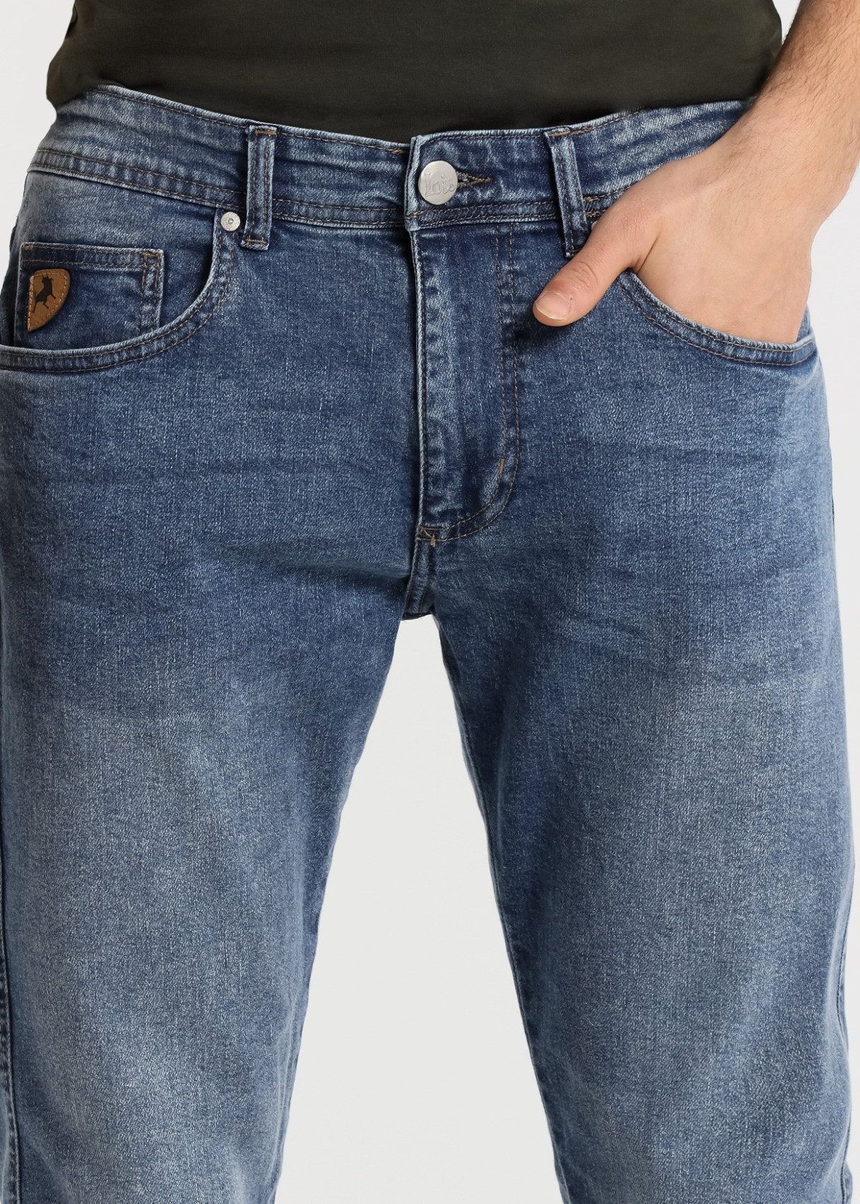 Vaqueros slim Fit cintura Medio MARVIN KATERIN azul