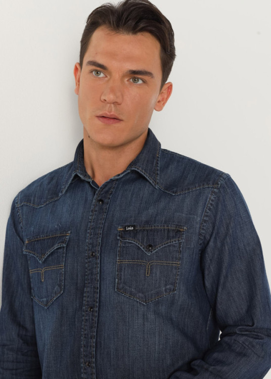 Camisa Tejana azul
