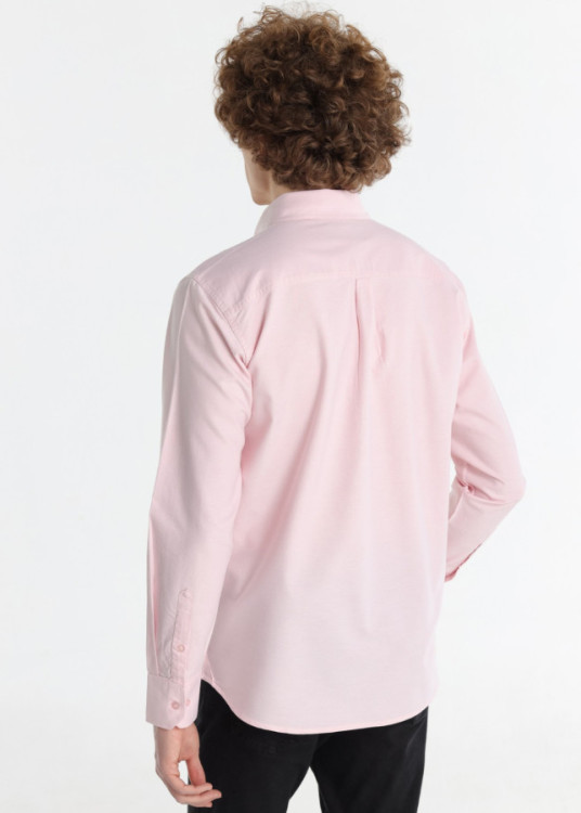 Camisa Básica Manga Larga algodón SURINAME RODADERO rosa