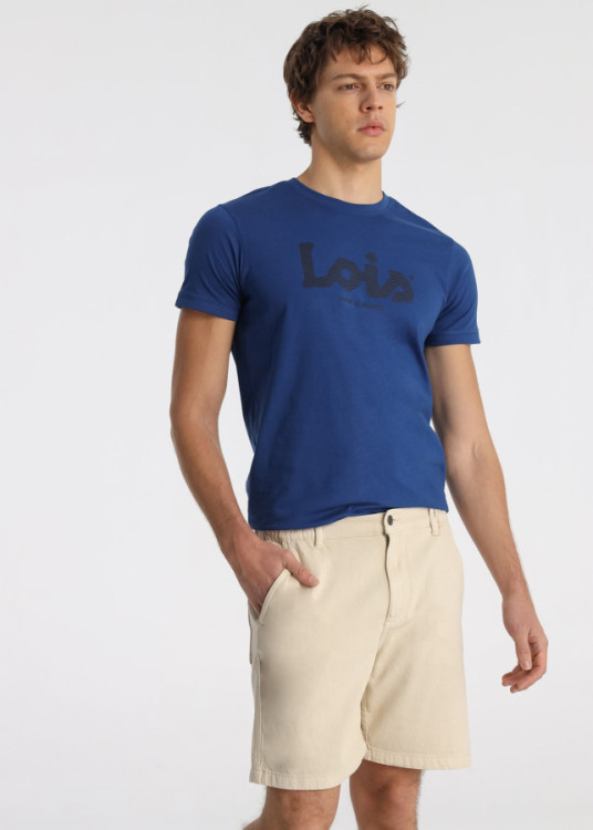 Bermuda De Algodón Con Cintura Elástica Color Amarillo