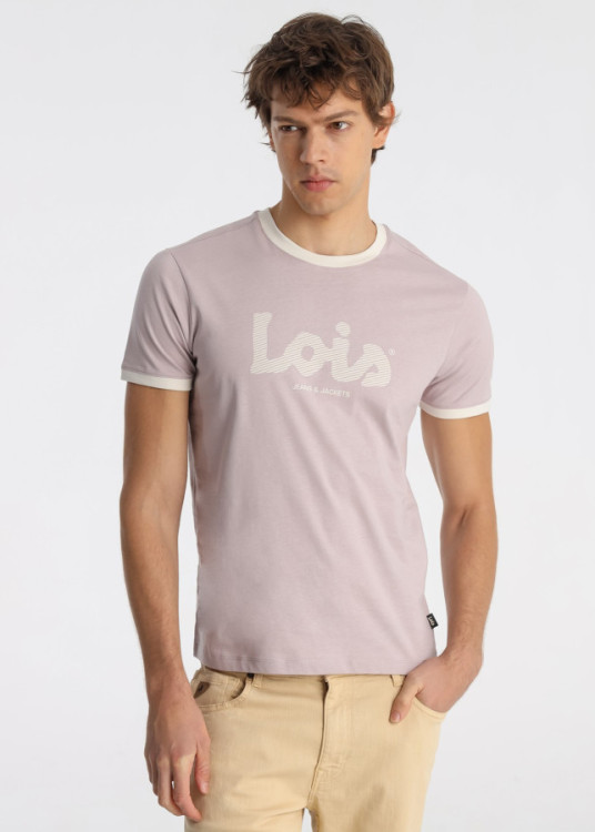 Camiseta Logotipo Tipográfico Color Rosa
