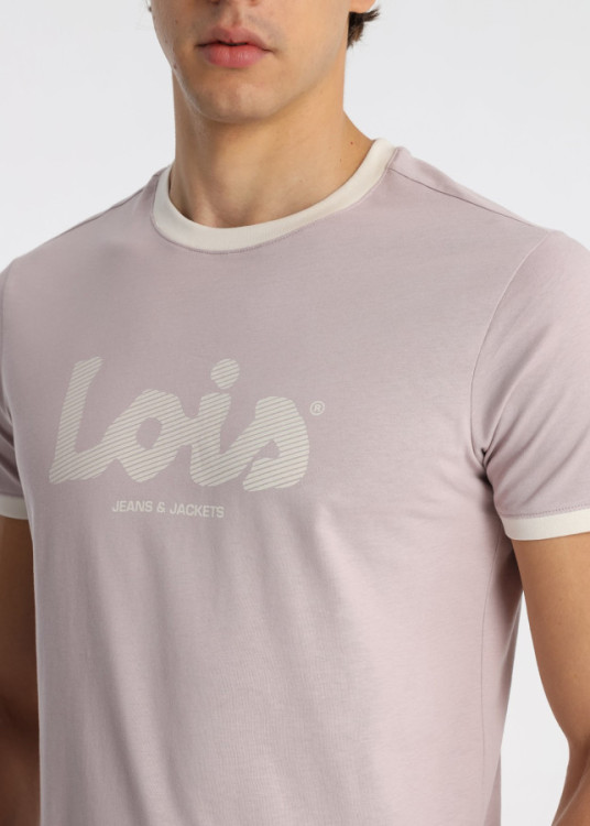 Camiseta Logotipo Tipográfico Color Rosa