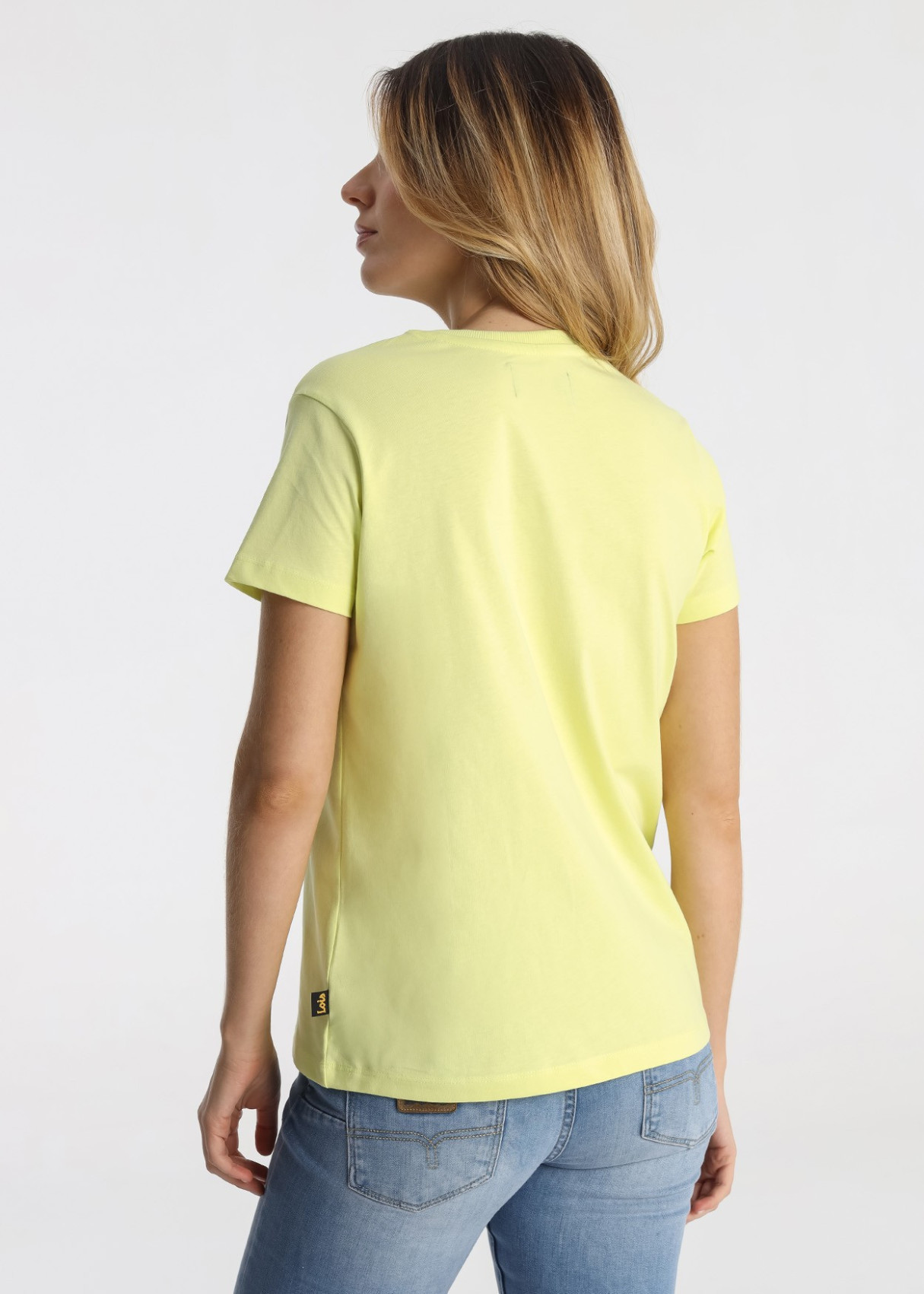 Camiseta Básica Algodón Logotipo Brand Verde