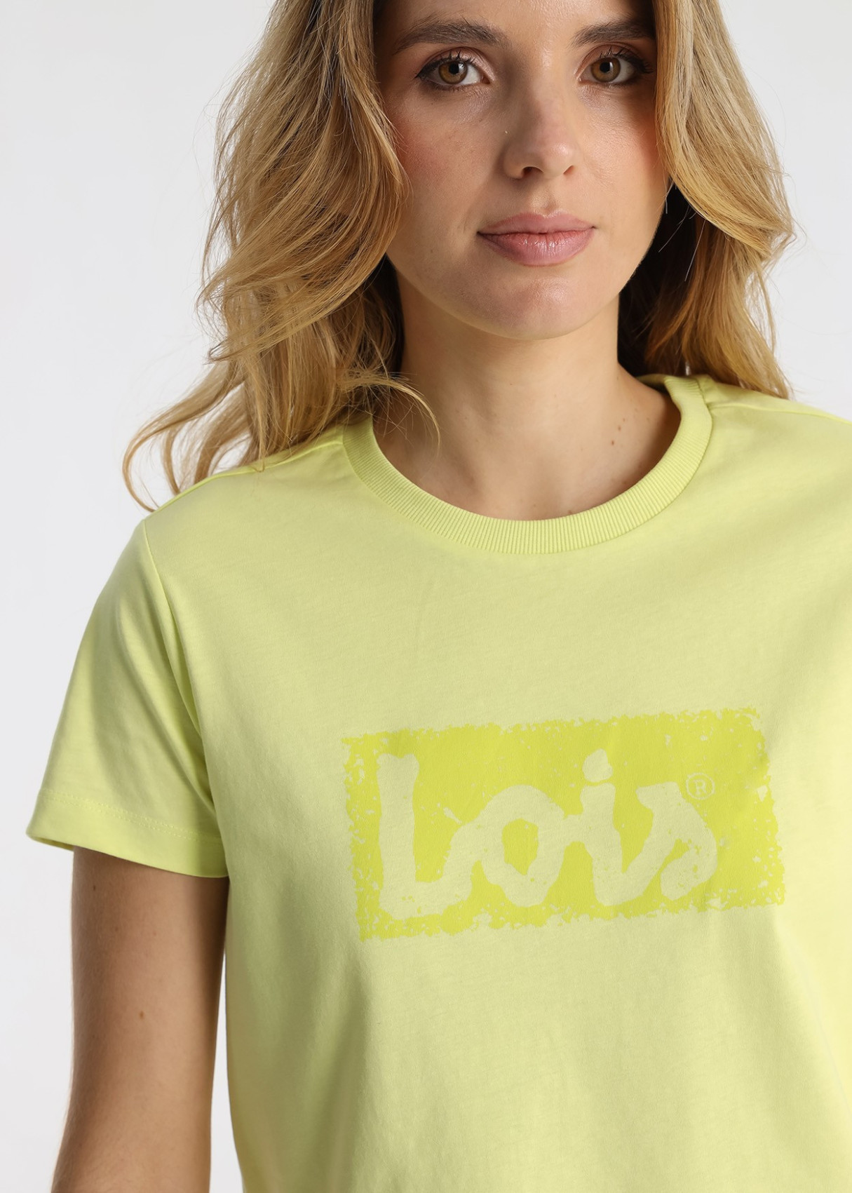 Camiseta Básica De Algodón Con Logotipo Brand Verde