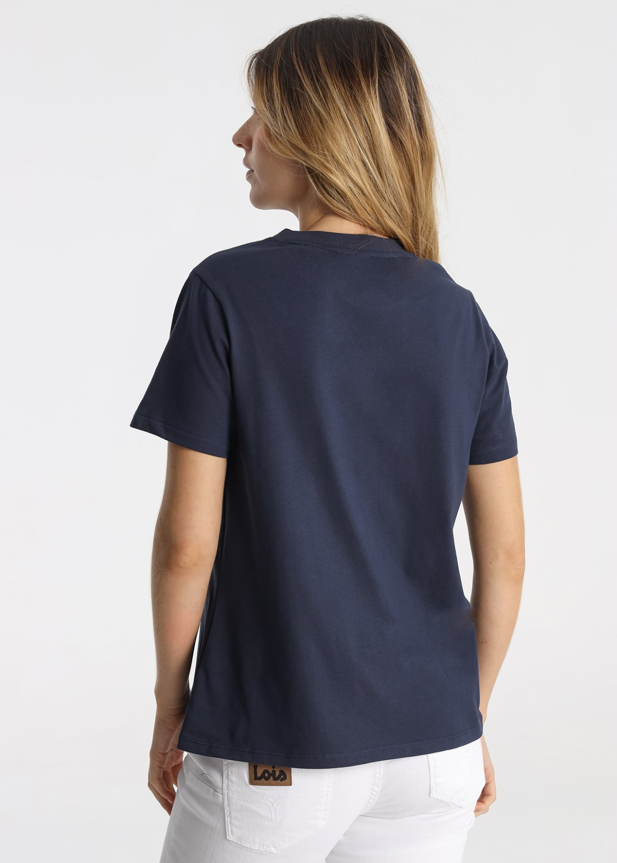 Camiseta Bordado Especial Detalle Tull Azul
