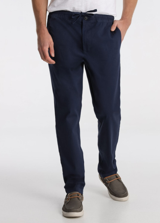 Pantalón Jogger Estructurado Cordón Azul