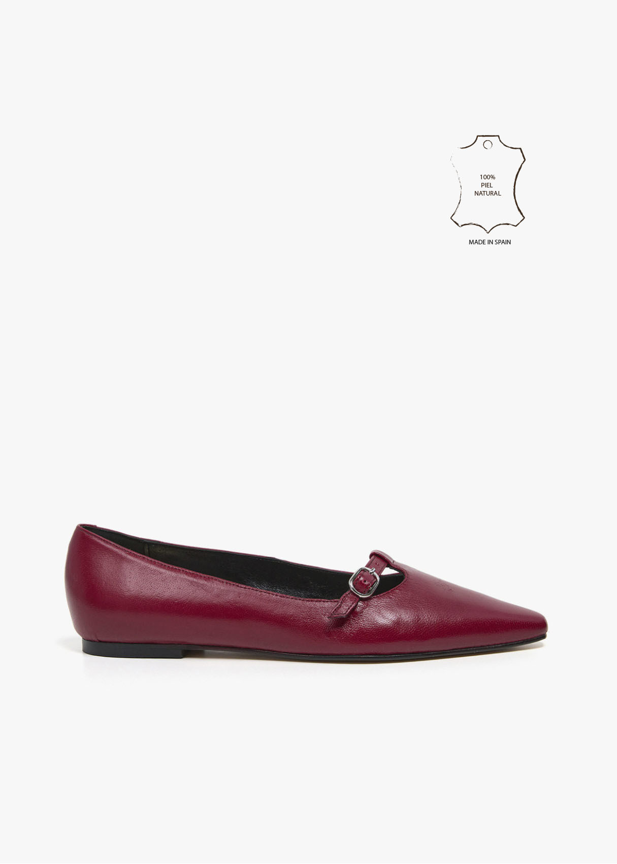 Bailarinas Planas De Piel roja